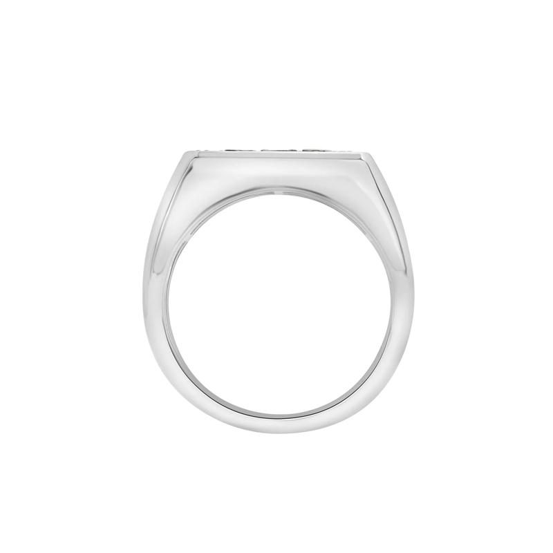 Men&#39;s Black Diamond Dad Ring in Sterling Silver &#40;1/3 ct. tw.&#41; – Image 2 of 5