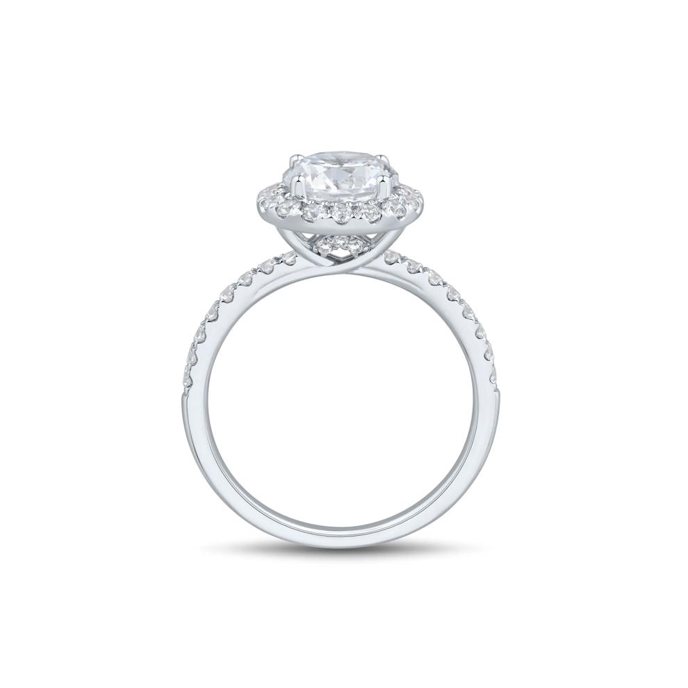 Lab Grown Diamond Halo Engagement Ring in 14K White Gold (2 ct. tw.) – Image 2 of 3
