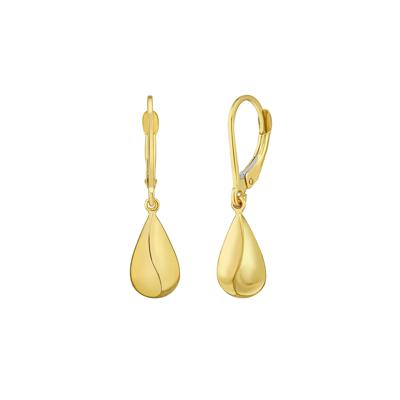 Teardrop Earrings in 14K Yellow Gold