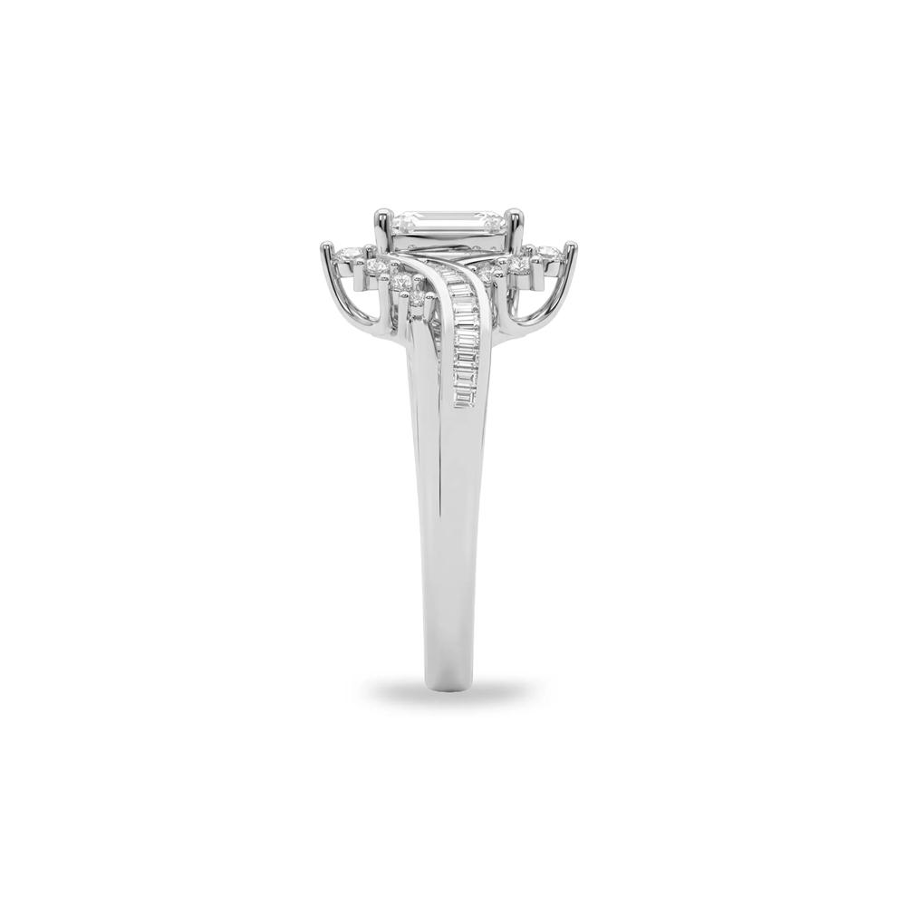 Diamond Marquise Center Engagement Ring in 14K White Gold (3/4 ct. tw.) – Image 3 of 4