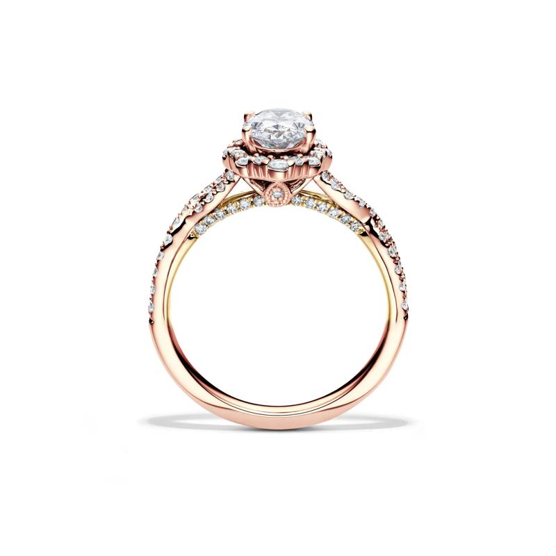 Whitney Lab Grown Diamond Bridal Set in 14K Rose Gold &#40;1 3/4 ct. tw.&#41; – Image 2 of 6