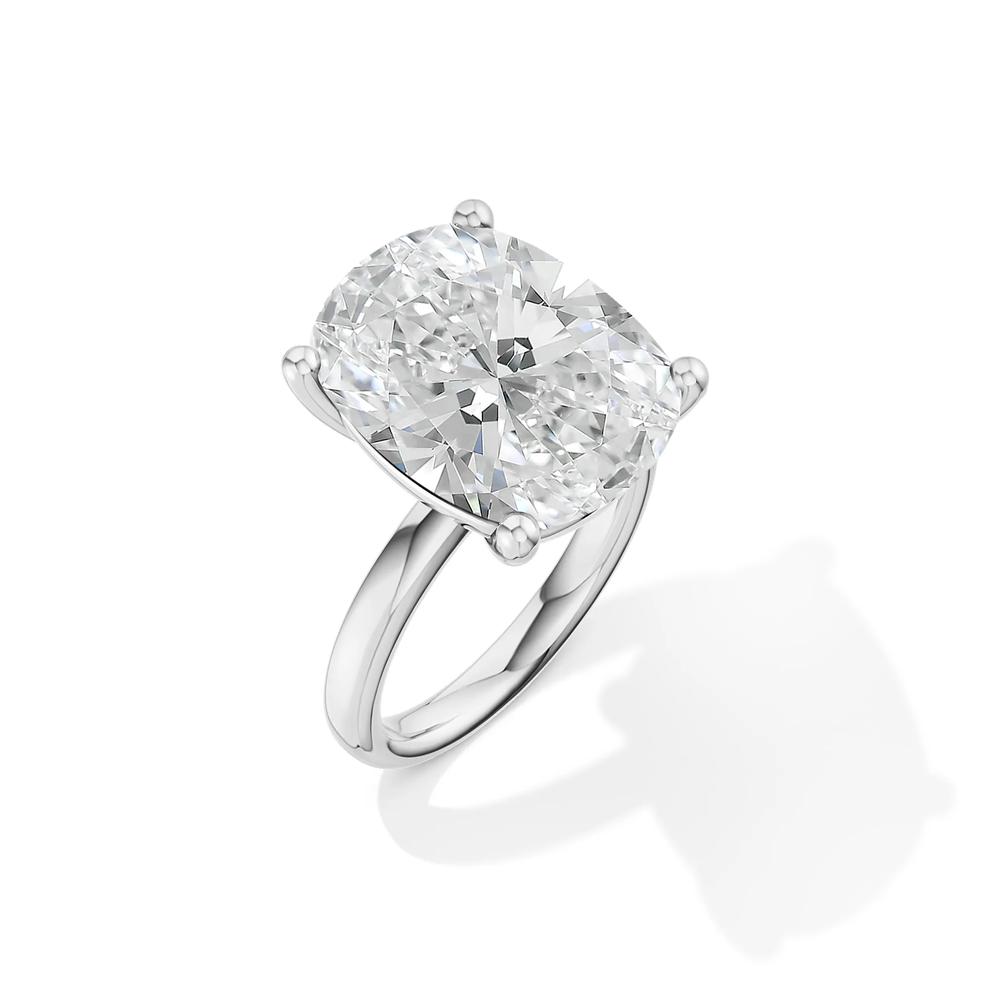 Lab Grown Diamond Elongated Cushion-Cut Engagement Ring in Platinum (10 ct. tw.) – Image 4 of 4