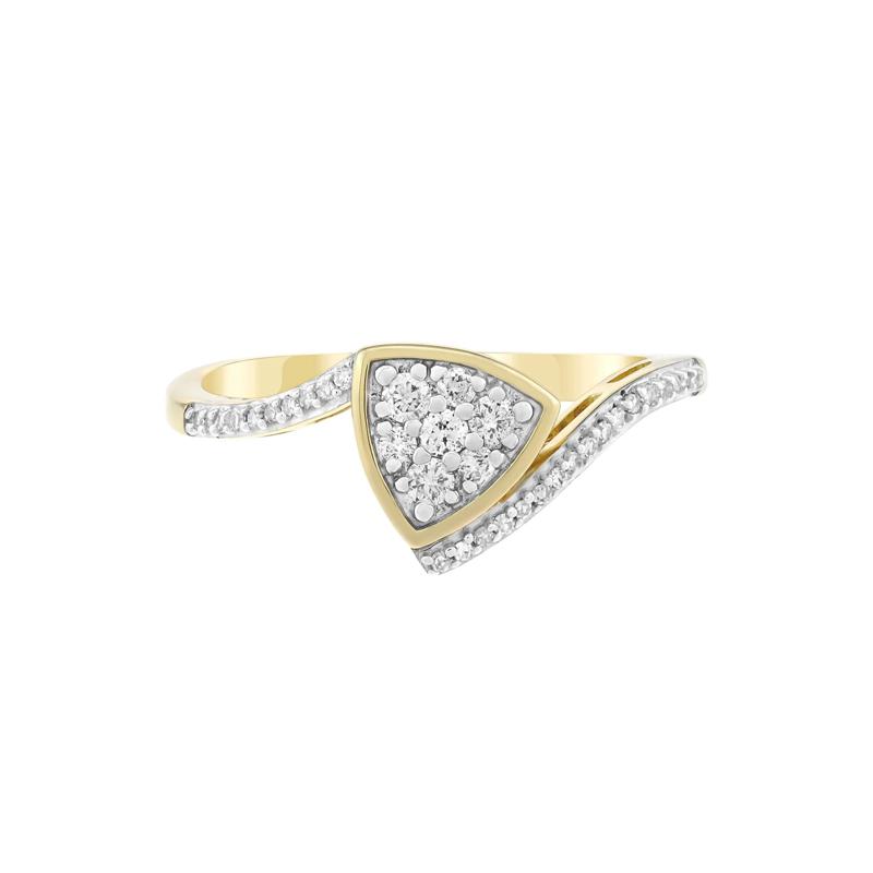 Diamond Ring in 10K Yellow Gold &#40;1/5 ct. tw.&#41; – Image 1 of 3