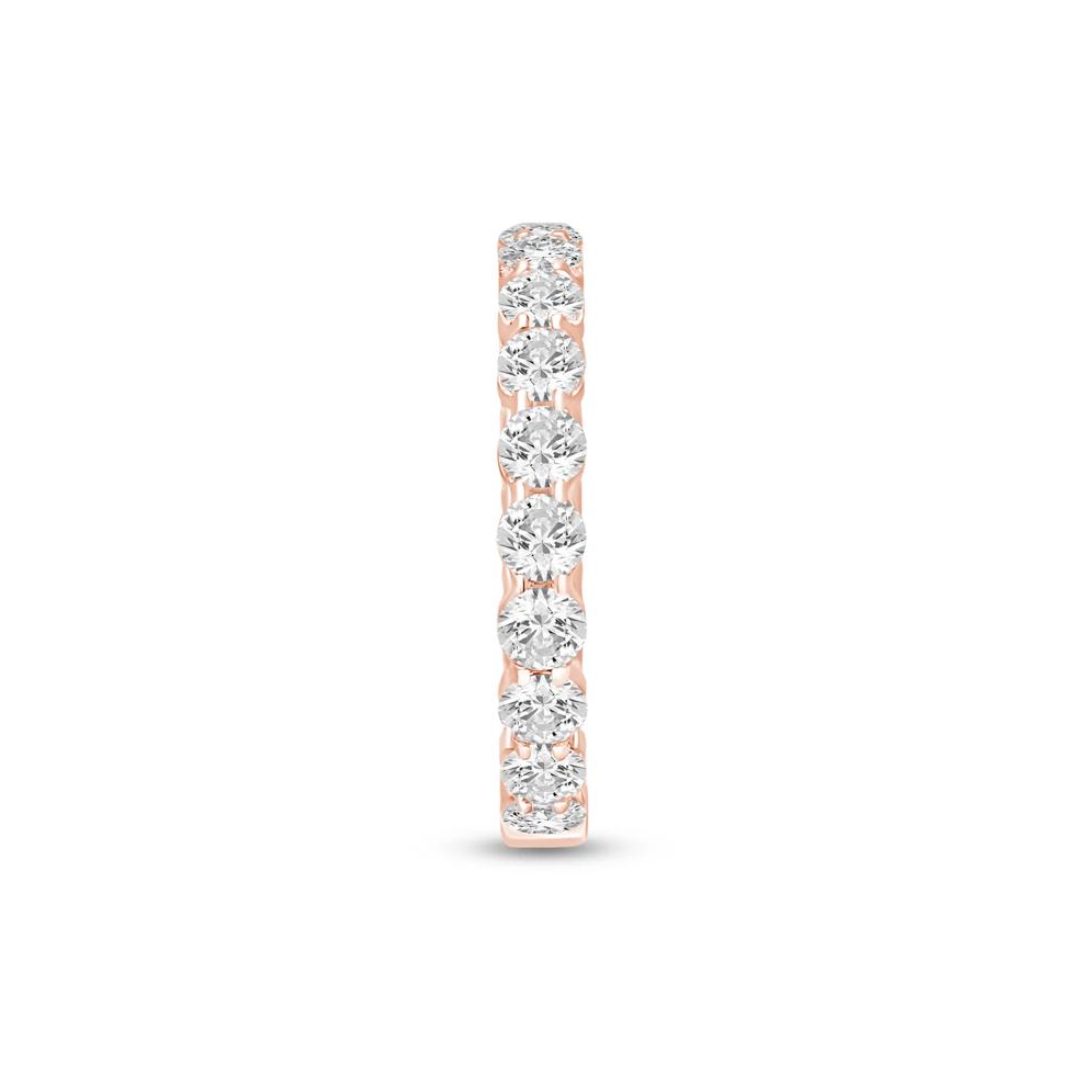 Round-Cut Sizeable Diamond Eternity Band in 14K Rose Gold (2 ct. tw.) – Image 3 of 3