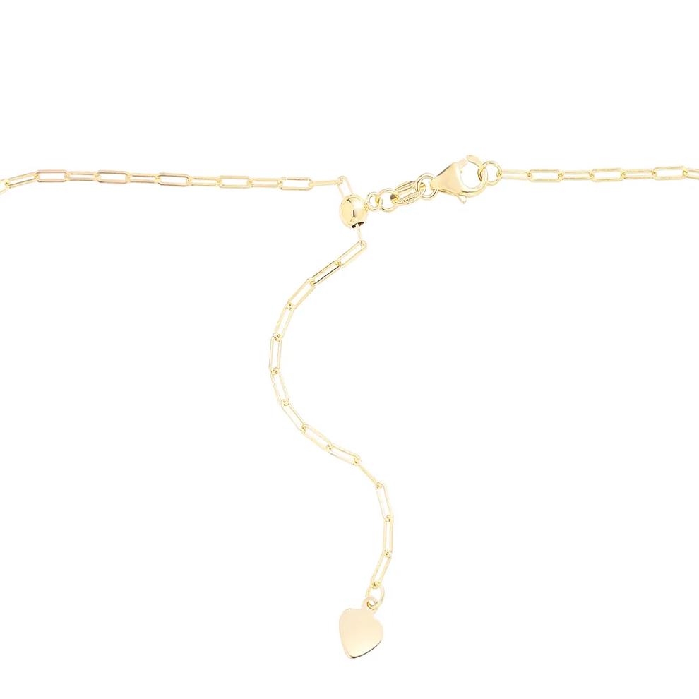 Adjustable Paperclip Chain Necklace in 14K Yellow Gold, 1.5mm, 22&rdquo; – Image 3 of 4