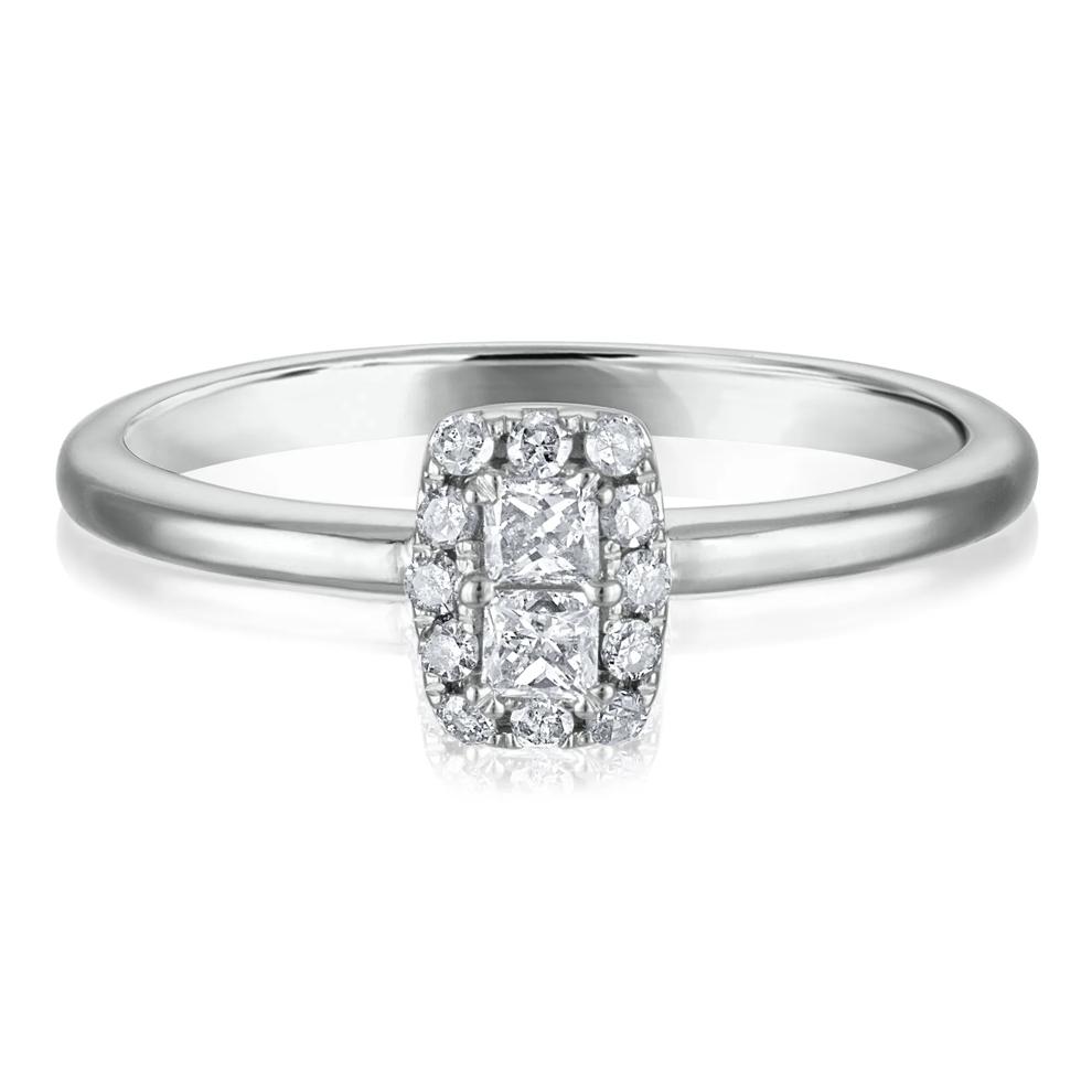 Diamond Promise Ring in 10K White Gold (1/5 ct. tw.) – Image 1 of 3