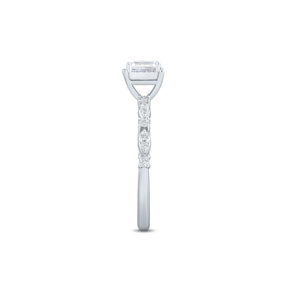 Lab Grown Diamond Emerald-Cut Promise Ring in 10K White Gold (1/2 ct. tw.) – Image 3 of 3