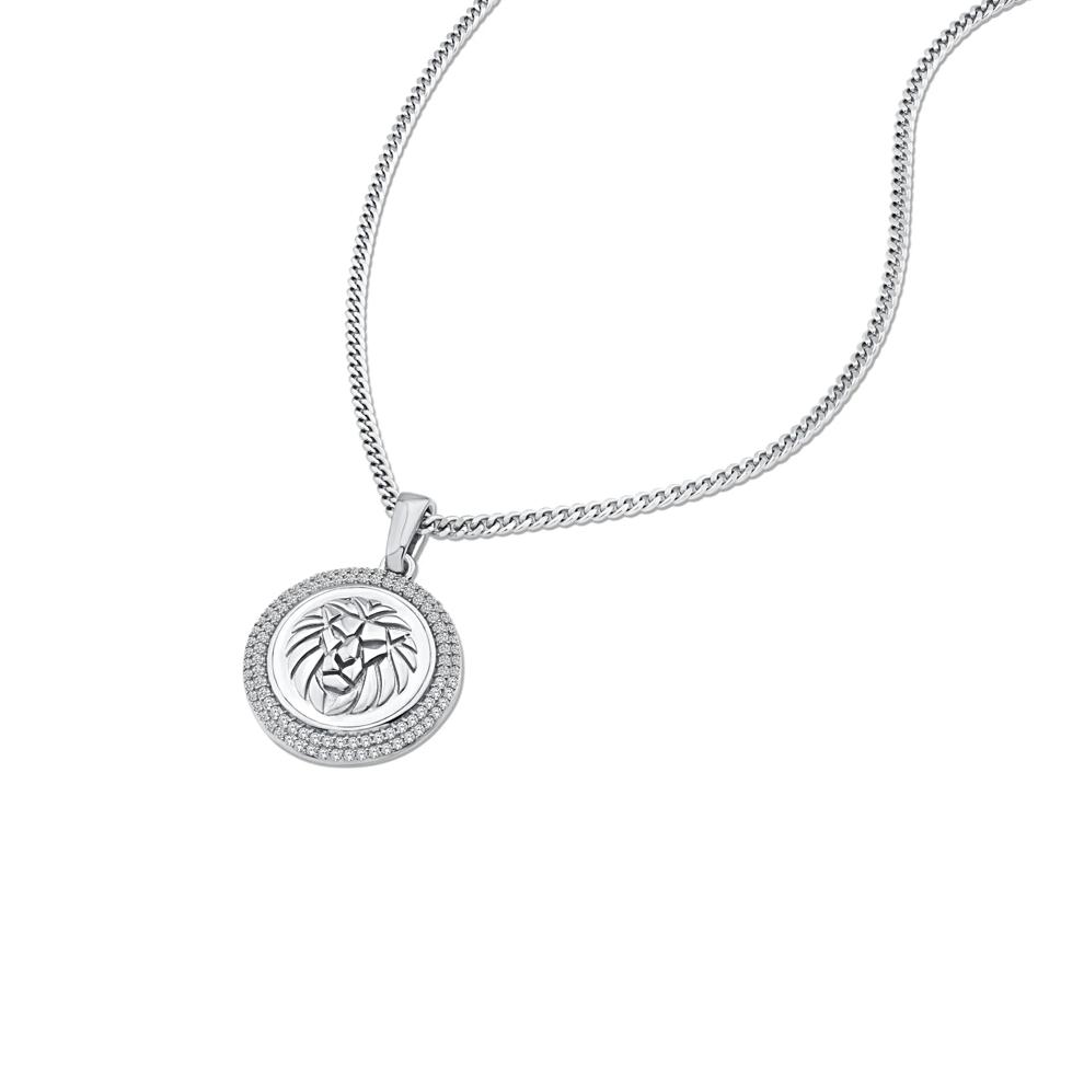Lab Grown Diamond Lion Pendant Necklace in 10K Yellow Gold (1/2 ct. tw.) – Image 4 of 4