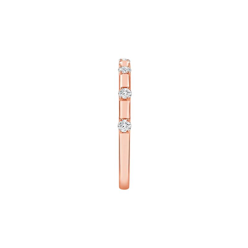 Piper Lab Grown Diamond Wedding Band in 14K Rose Gold &#40;1/5 ct. tw.&#41; – Image 3 of 5