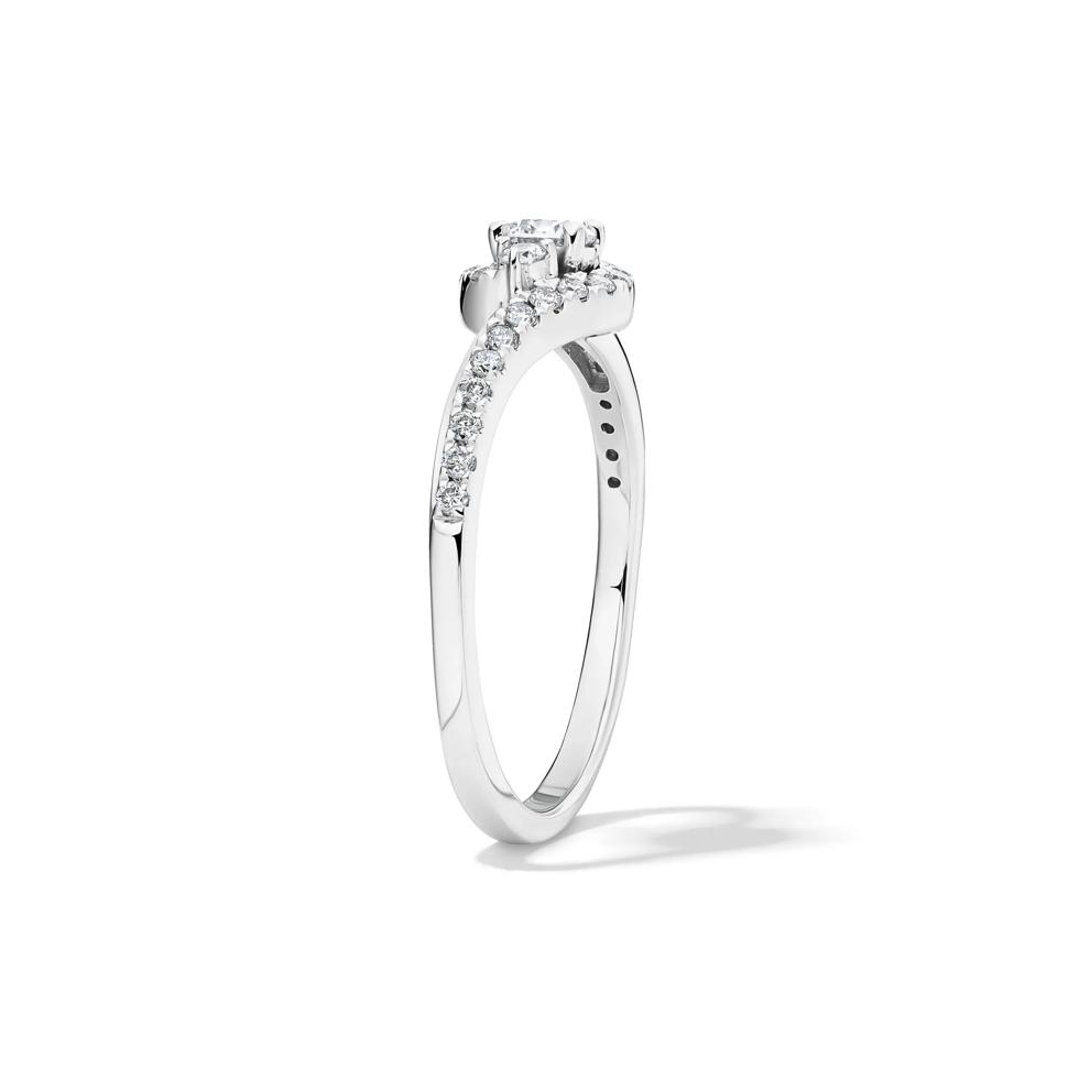 Lab Grown Diamond Promise Ring in Sterling Silver (3/8 ct. tw.) – Image 2 of 4