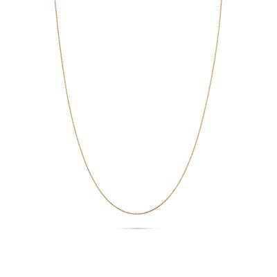 14K Gold Box Chain Necklace