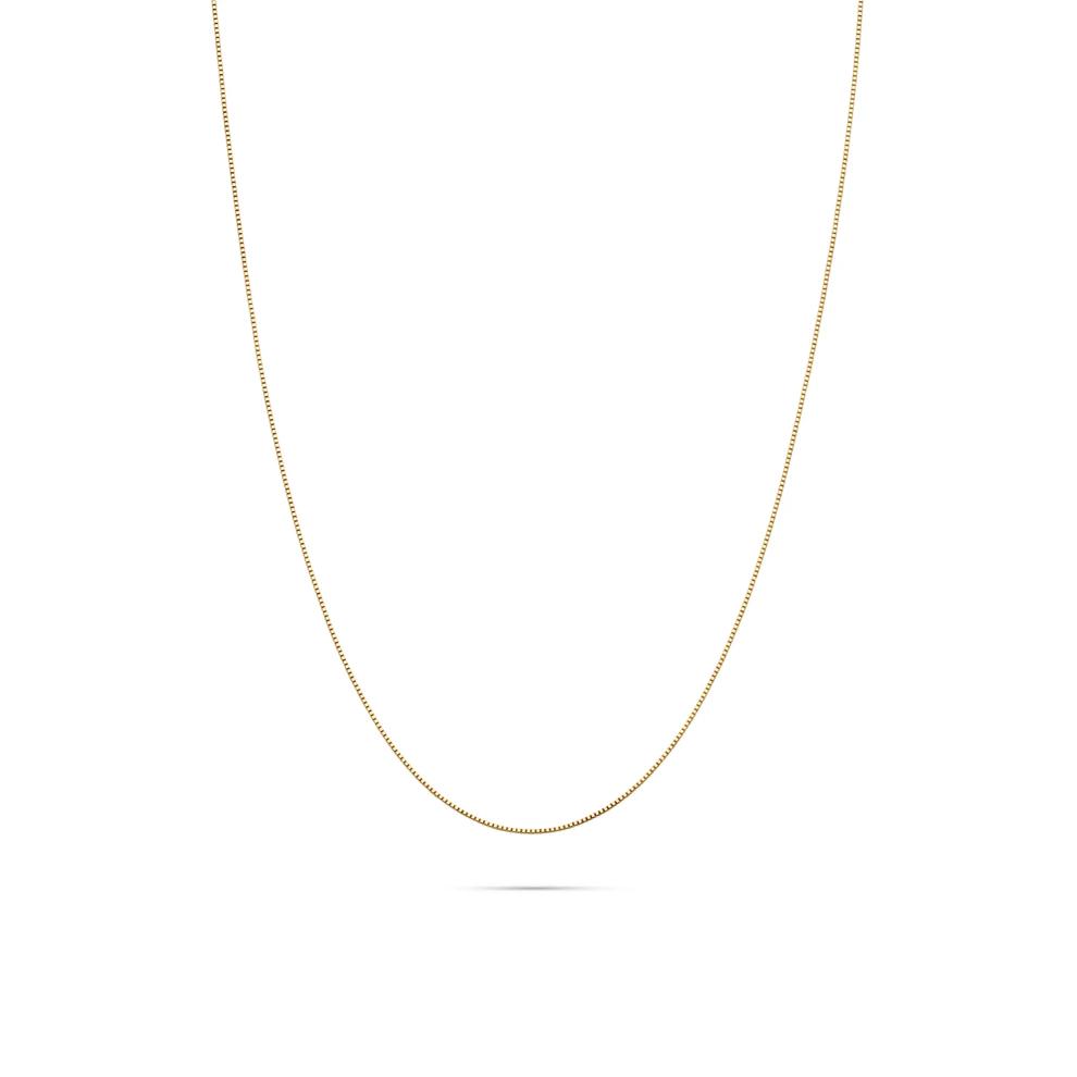 Box Chain in 14K Yellow Gold, 18" – Image 1 of 5