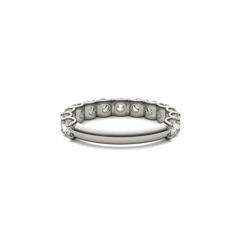 Lab Created Moissanite Band in 14K White Gold – Image 5 of 5
