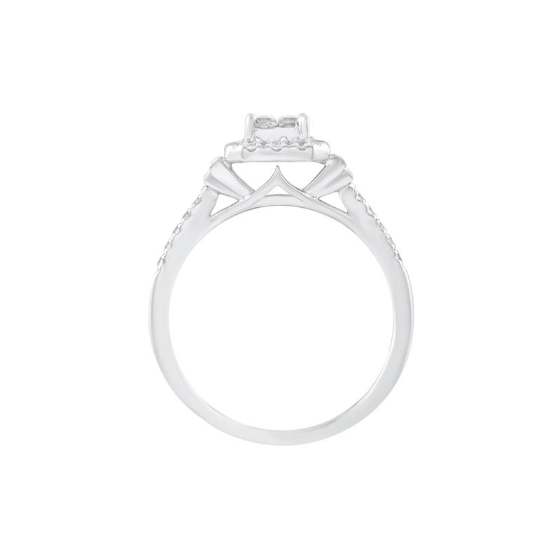 Diamond Composite Engagement Ring in 10K White Gold &#40;1/2 ct. tw.&#41; – Image 2 of 3