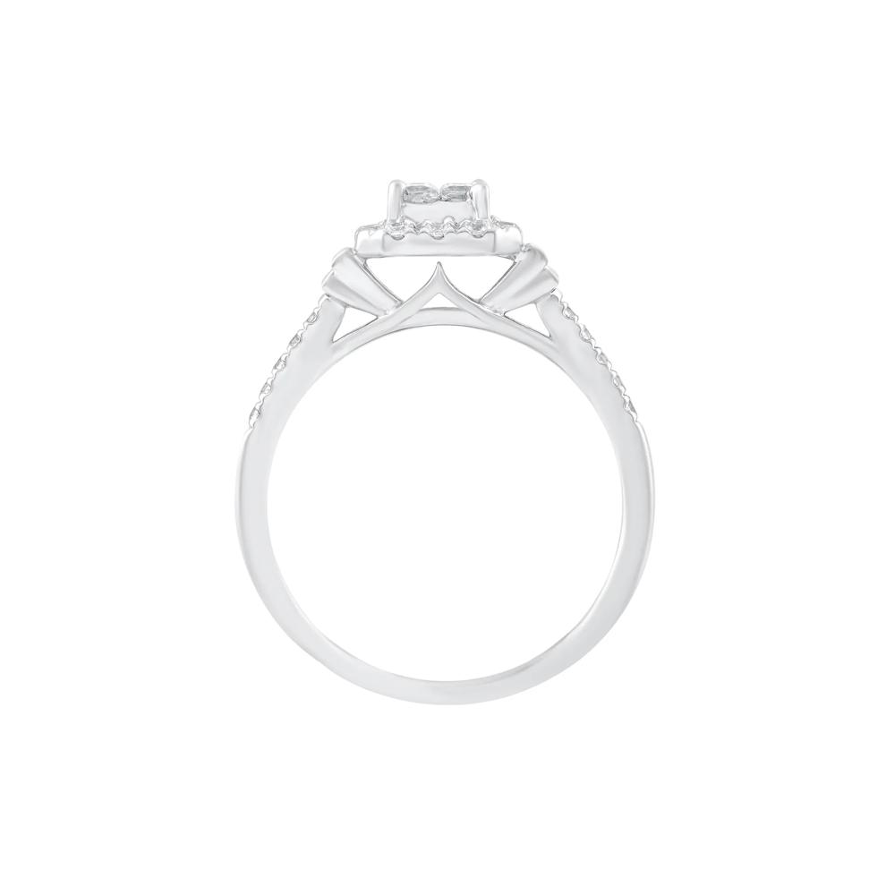 Diamond Composite Engagement Ring in 10K White Gold (1/2 ct. tw.) – Image 2 of 3