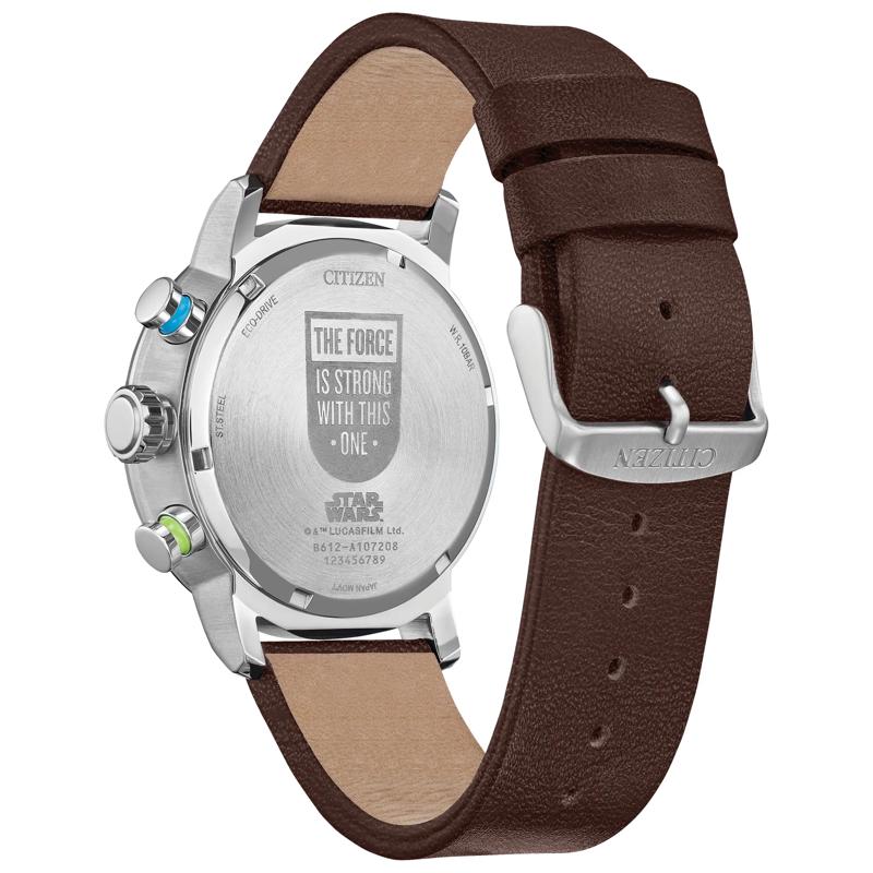 Men&#39;s Star Wars Luke Skywalker Watch in Brown Leather and Stainless Steel, 44MM – Image 3 of 3