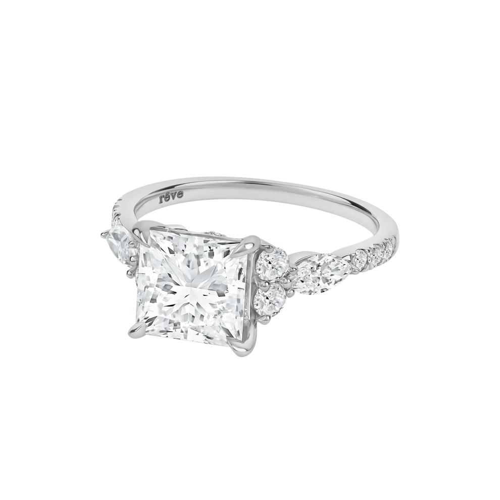 Sage Lab Grown Diamond Engagement Ring in 14K White Gold (3 3/4 ct. tw.) – Image 5 of 5