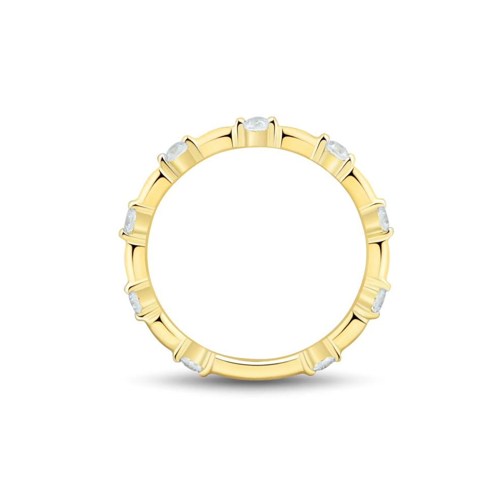 Lab Grown Diamond Bamboo Band in 10K Yellow Gold (1/3 ct. tw.) – Image 2 of 3