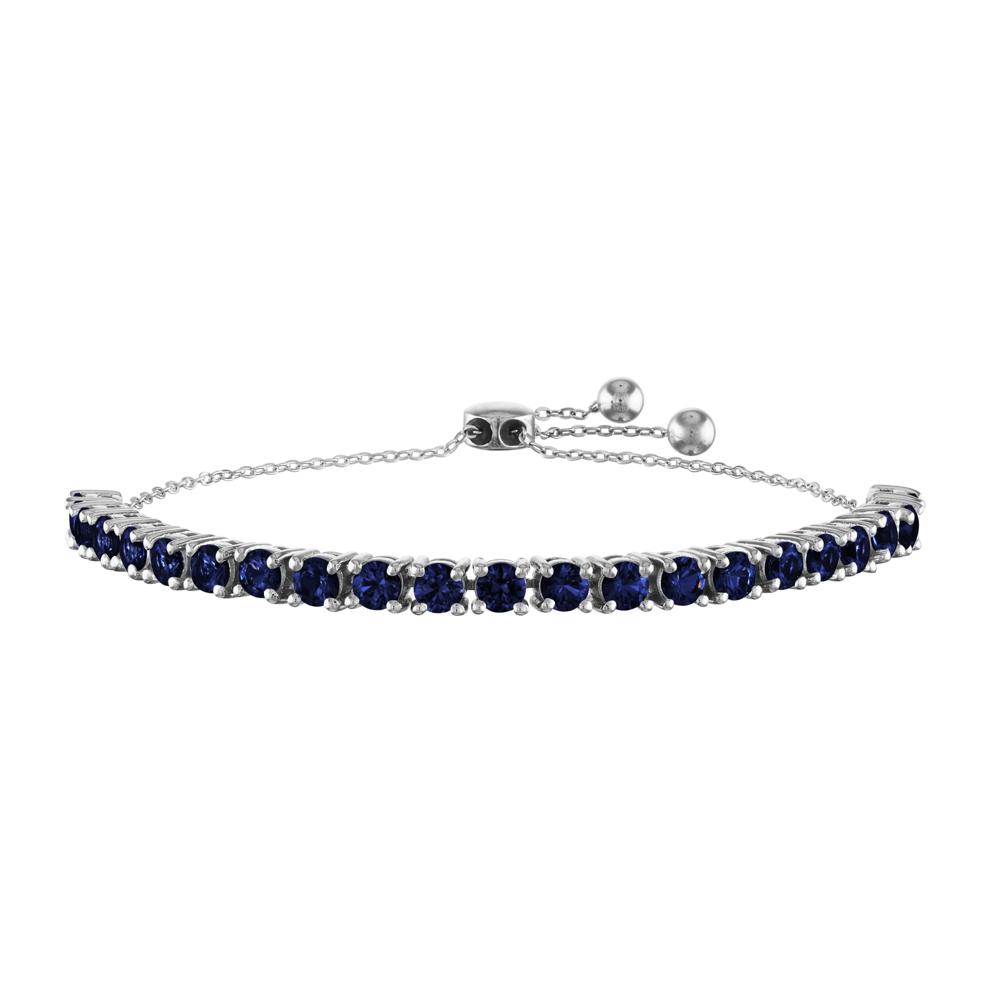 Sapphire Bolo Bracelet in Sterling Silver – Image 1 of 2