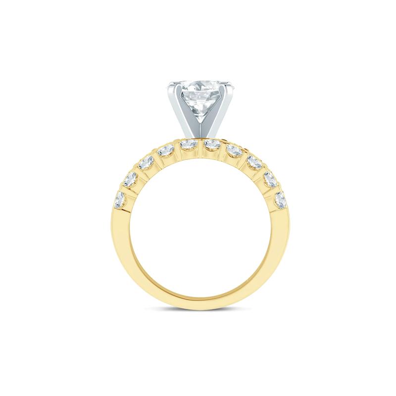 Lab Grown Diamond Semi-Mount Engagement Ring in 14K Yellow Gold &#40;1 1/2 ct. tw.&#41; &#40;Setting Only&#41; – Image 3 of 6