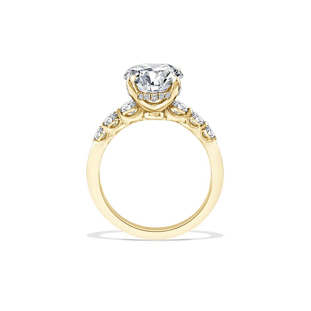 Lab Grown Diamond Oval Engagement Ring in 14K Yellow Gold (4 5/8 ct. tw.) – Image 2 of 4