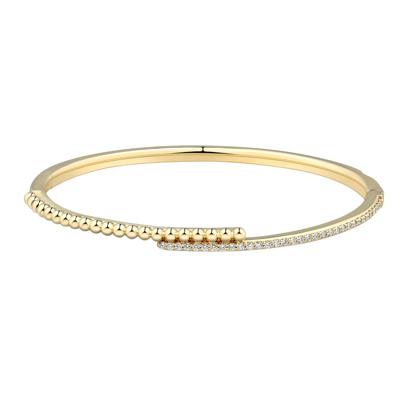 Lab Grown Diamond Bangle Bracelet in Vermeil