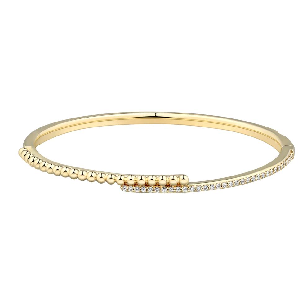 Lab Grown Diamond Bangle Bracelet in Vermeil – Image 1 of 2