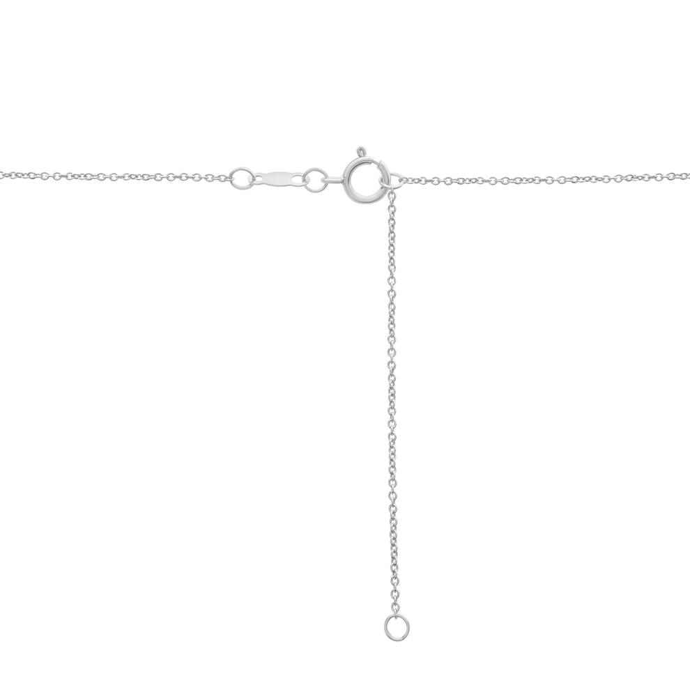 Amethyst Open Heart Pendant in Sterling Silver – Image 4 of 4