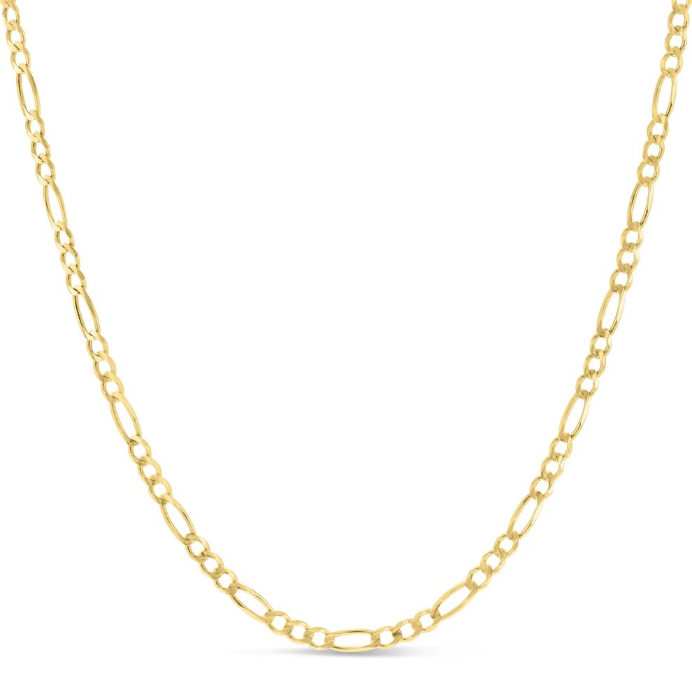 Solid Figaro Chain in 14K Yellow Gold, 3.8MM, 22&rdquo; – Image 1 of 3