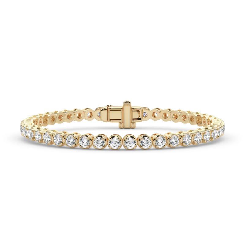 Lab Grown Diamond Tennis Bracelet in 14K Yellow Gold &#40;6 ct. tw.&#41; – Image 1 of 4