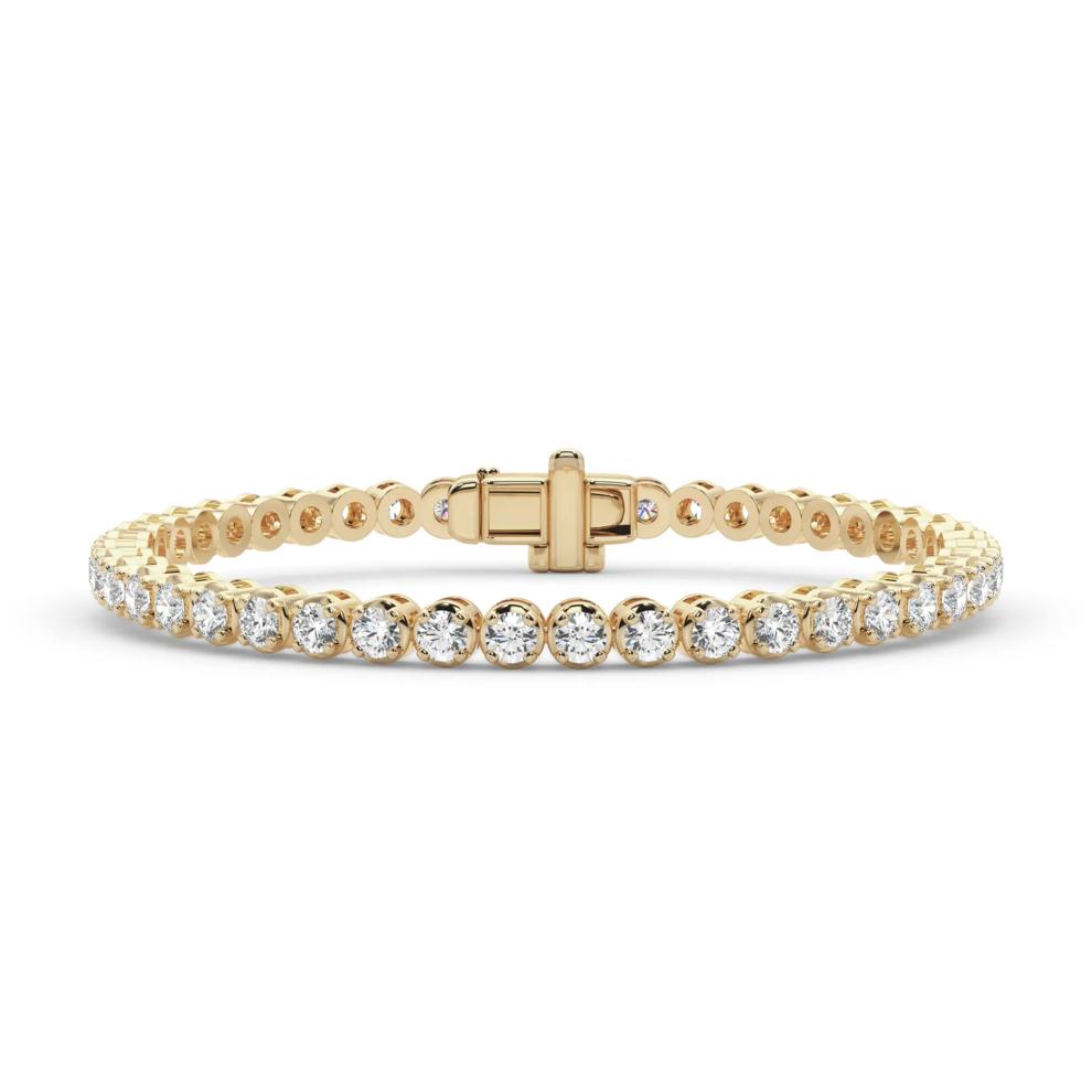 Lab Grown Diamond Tennis Bracelet in 14K Yellow Gold (6 ct. tw.) – Image 1 of 4