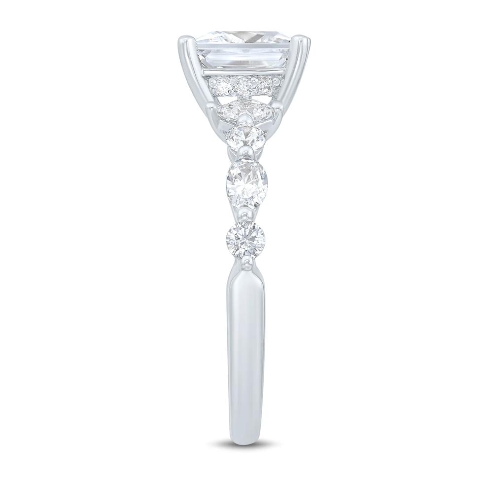 Princess-Cut Lab Grown Diamond Engagement Ring in 14K White Gold (2 3/4 ct. tw.) – Image 3 of 3