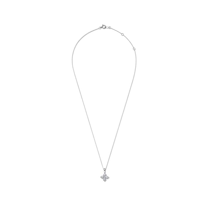 Lab Grown Diamond Five-Stone Pendant in 14K White Gold &#40;1 ct. tw.&#41; – Image 2 of 3