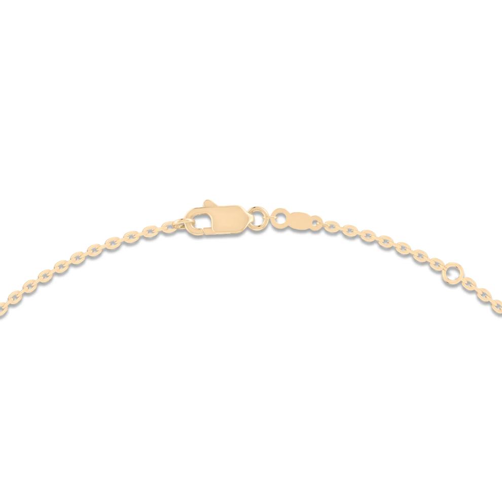 Lab Grown Diamond Pear-Shaped Frontal Necklace in 14K Yellow Gold (2 ct. tw.) – Image 2 of 4