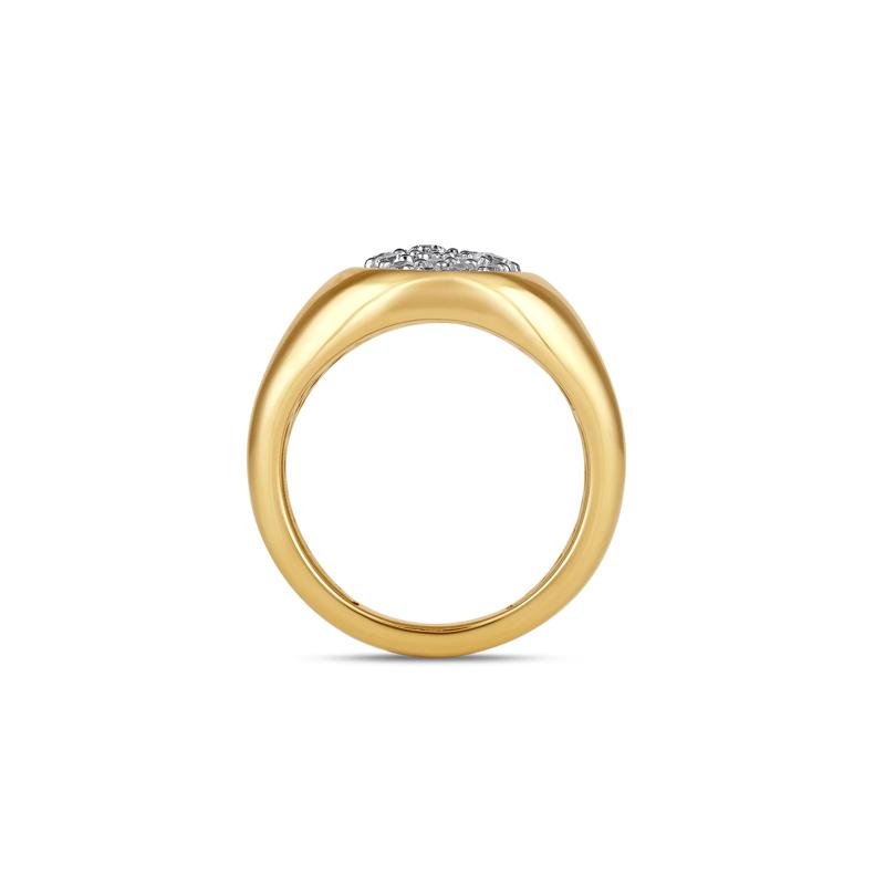 Men&#39;s Lab Grown Diamond Ring in 10K Yellow Gold &#40;1 ct. tw.&#41; – Image 2 of 4
