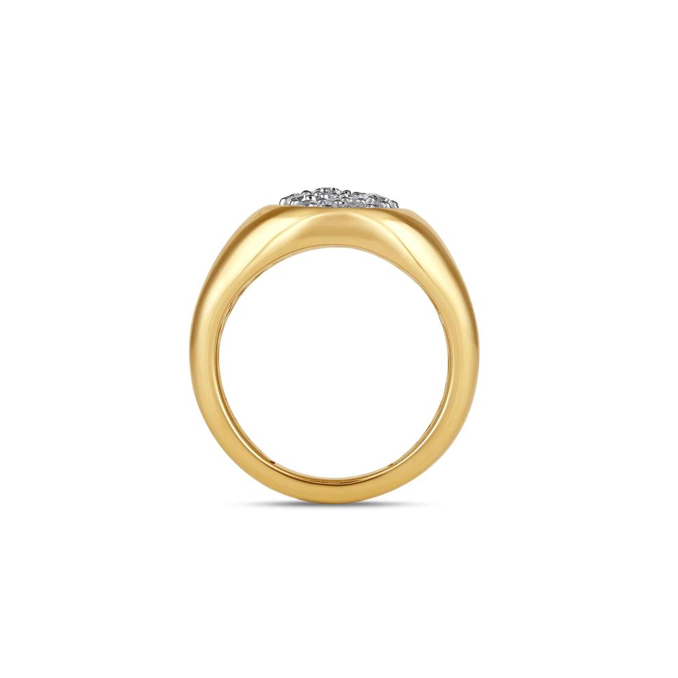 Men's Lab Grown Diamond Ring in 10K Yellow Gold (1 ct. tw.) – Image 2 of 4