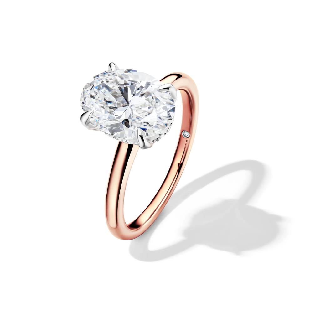 Bennett Lab Grown Diamond Engagement Ring in 14K Rose Gold (3 1/5 ct. tw.)  – Image 4 of 4