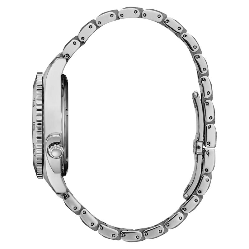 Ladies&rsquo; Eco-Drive Watch in Stainless Steel with Crystal Markers – Image 2 of 2