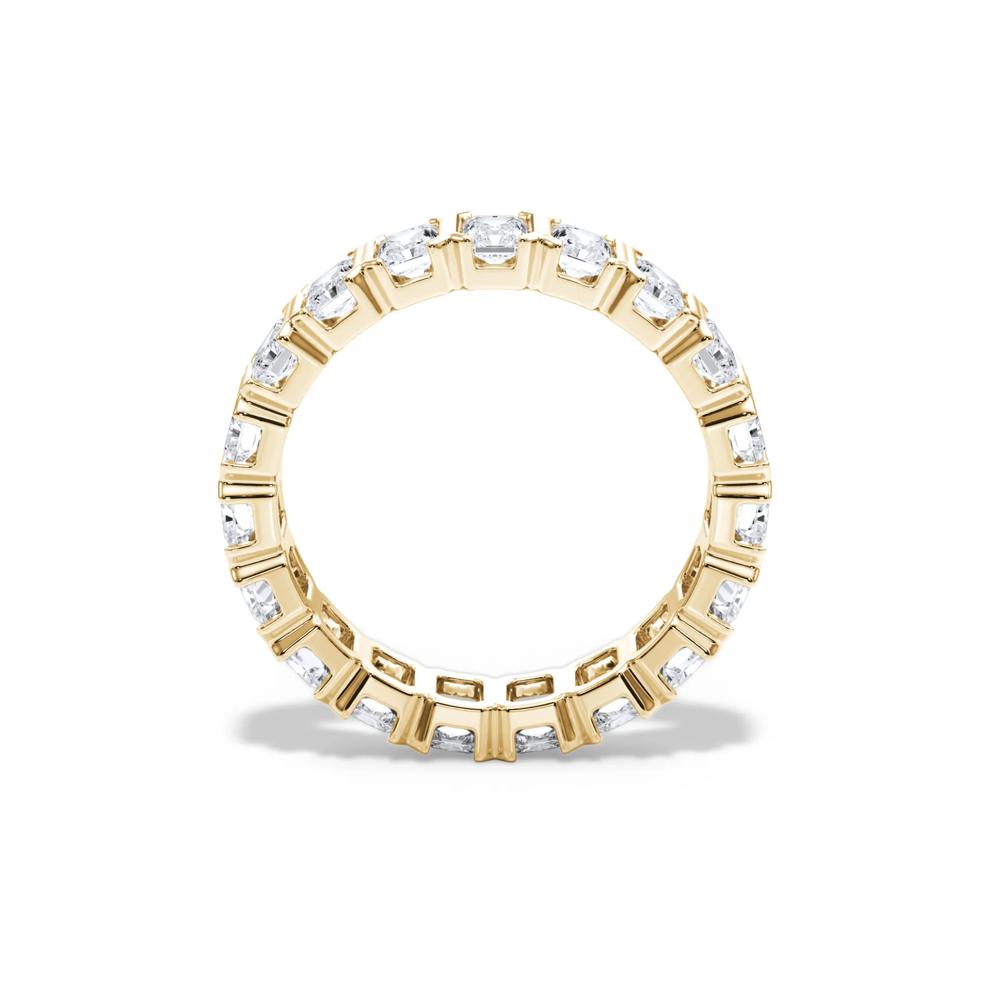 Lab Grown Diamond North-South Half Bezel Eternity Band in 14K Yellow Gold (3 ct. tw.) – Image 2 of 4