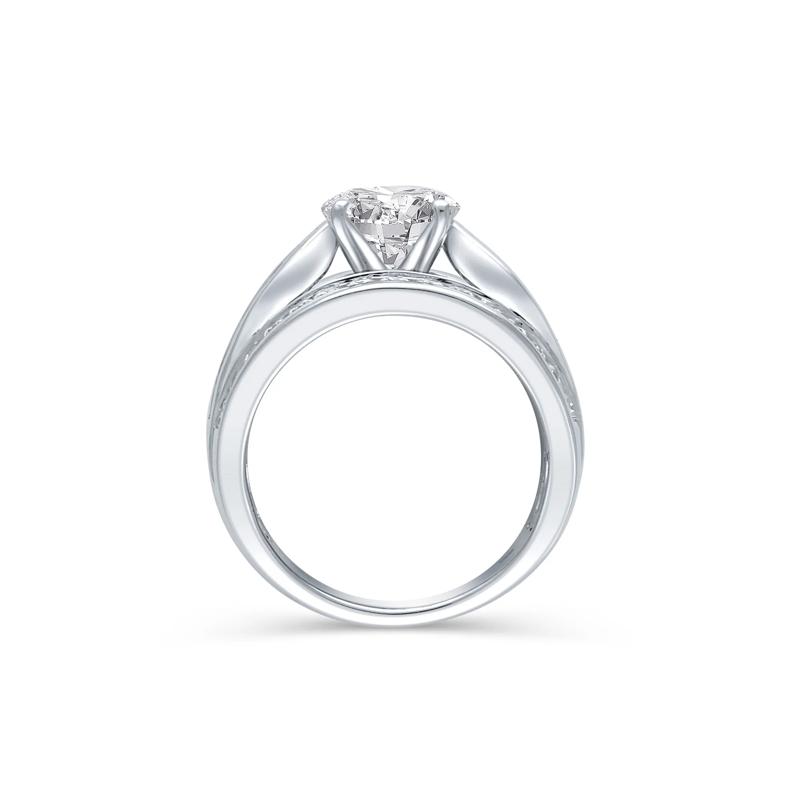 1 1/4 ct. tw. Diamond Semi-Mount Engagement Ring in 14K White Gold &#40;Setting Only&#41; – Image 3 of 6