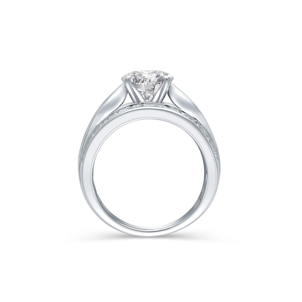 1 1/4 ct. tw. Diamond Semi-Mount Engagement Ring in 14K White Gold (Setting Only) – Image 3 of 6