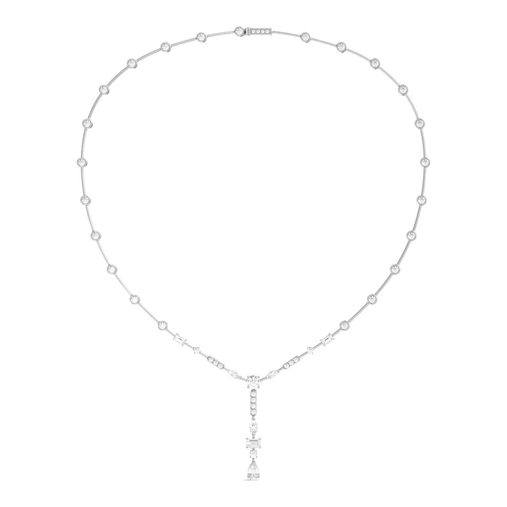 Diamond Lariat Necklace in 18K White Gold, 16&rdquo; (6 3/4 ct. tw.) – Image 2 of 3