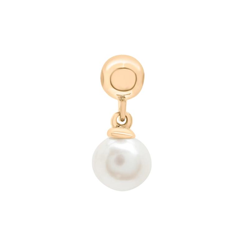 Freshwater Culture Pearl Bead Charm in Vermeil – Image 2 of 3