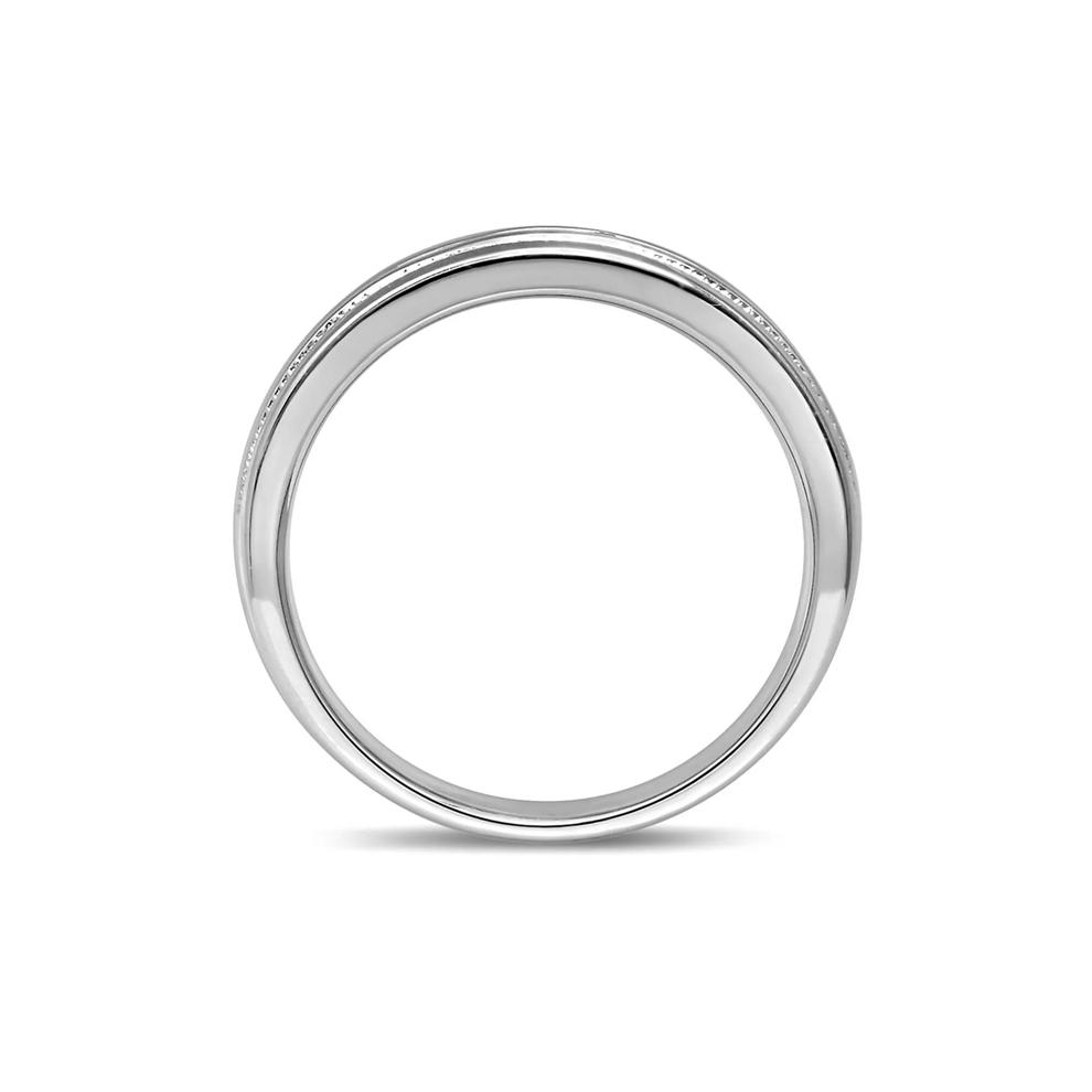 Men's 3/4 ct. tw. Black Diamond Band in Sterling Silver – Image 2 of 3