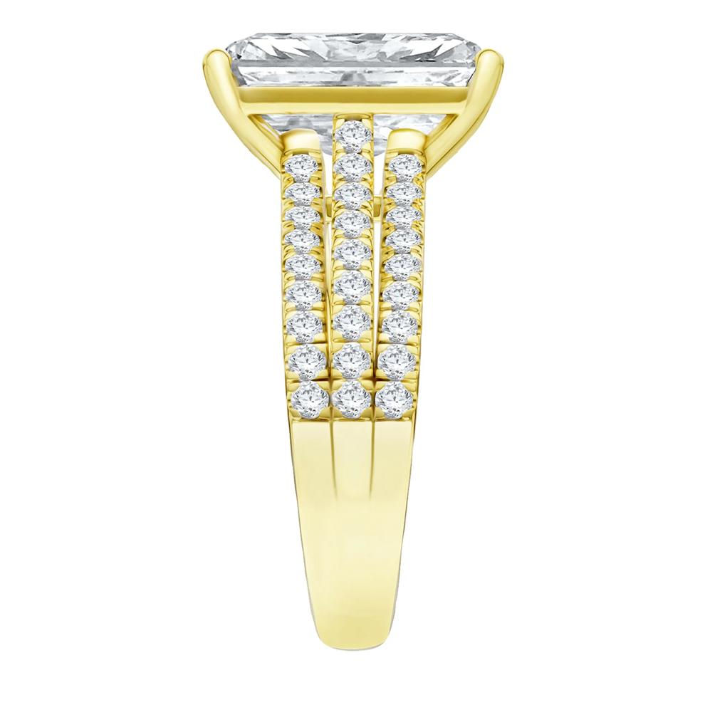 Lab Grown Diamond Engagement Ring in 14K Yellow Gold (5 1/2 ct. tw.) – Image 3 of 4