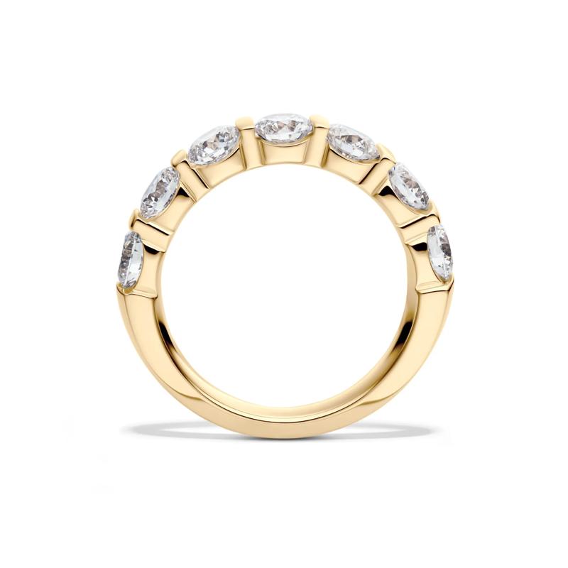 Lab Grown Diamond Bar Set Band in 14K Yellow Gold &#40;2 ct. tw.&#41; – Image 2 of 4