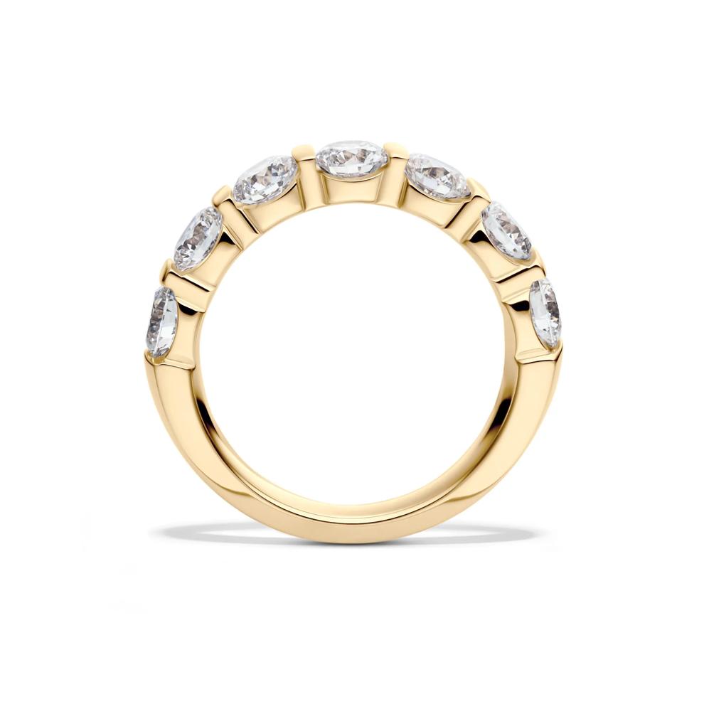 Lab Grown Diamond Bar Set Band in 14K Yellow Gold (2 ct. tw.) – Image 2 of 4