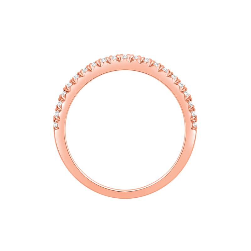 Lab Grown Diamond Anniversary Band in 14K Rose Gold &#40;1/4 ct. tw.&#41; – Image 2 of 3