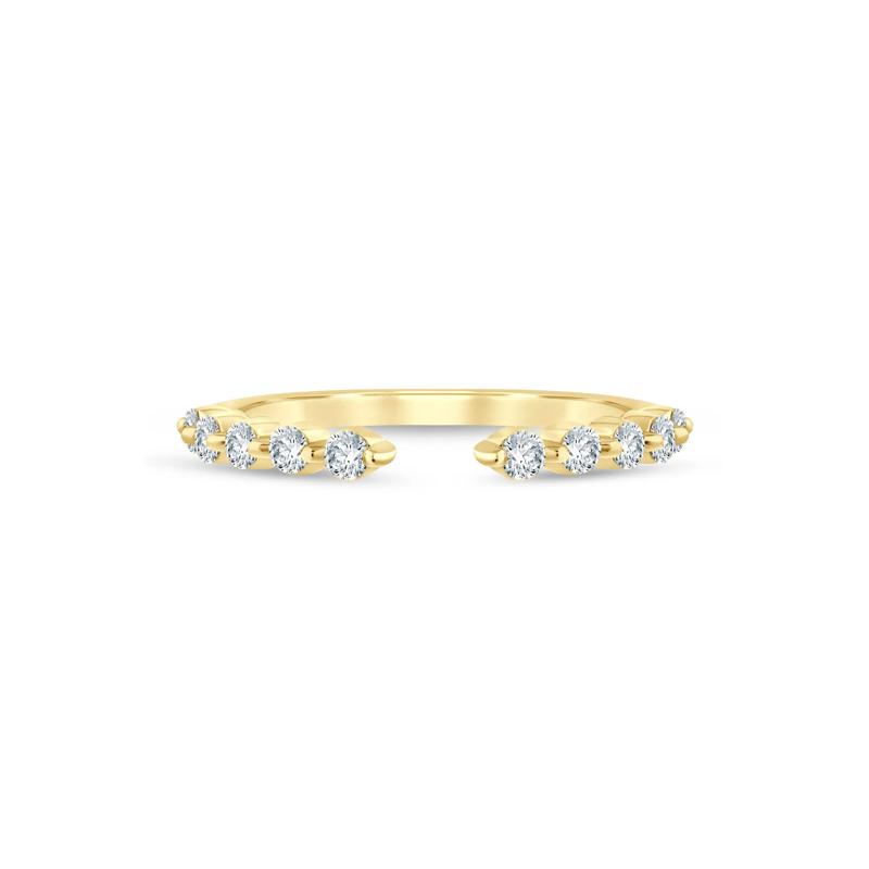 Lab Grown Diamond Open Anniversary Band in 14K Yellow Gold &#40;1/3 ct. tw.&#41; – Image 1 of 3