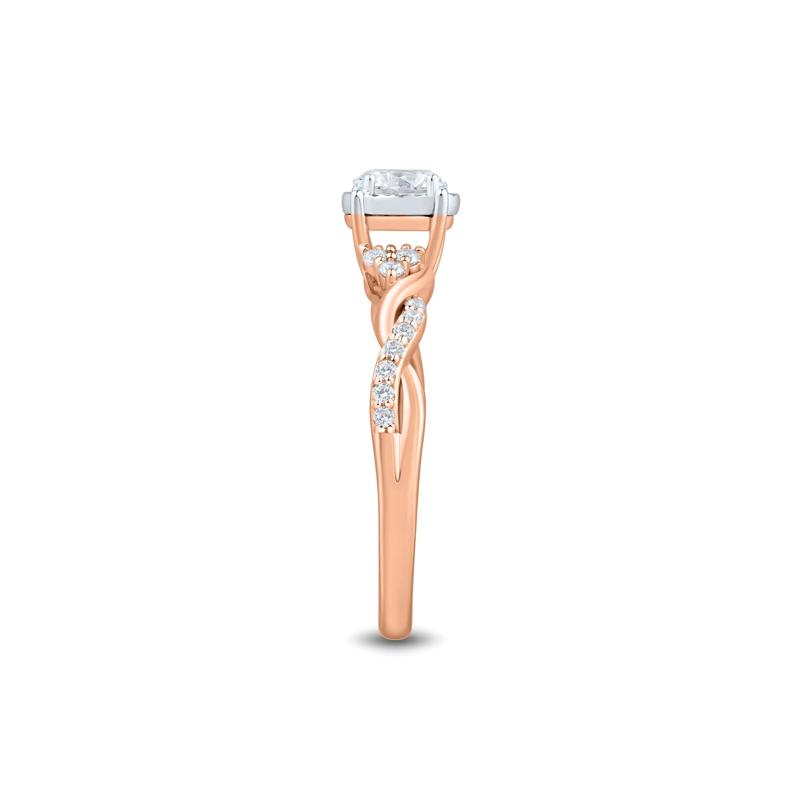 Lab Grown Diamond Promise Ring in 10K Rose Gold &#40;1/2 ct. tw.&#41; – Image 3 of 3
